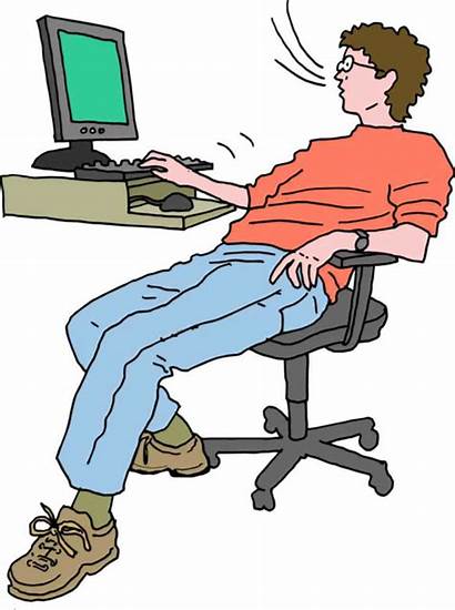 Slouching Posture Sitting Bad Wrong Habits Clipart