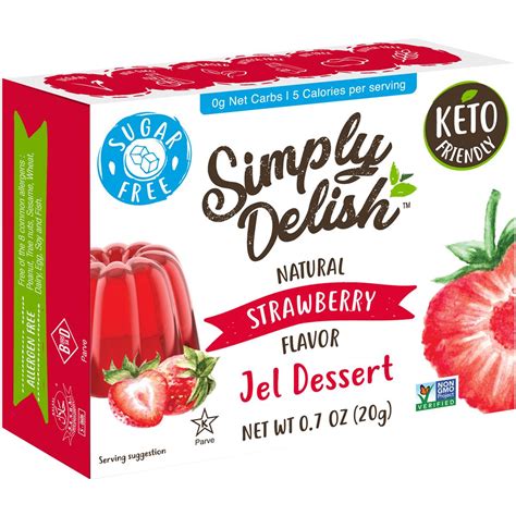 Simply Delish Vegan Jelly Strawberry 20g Woolworths
