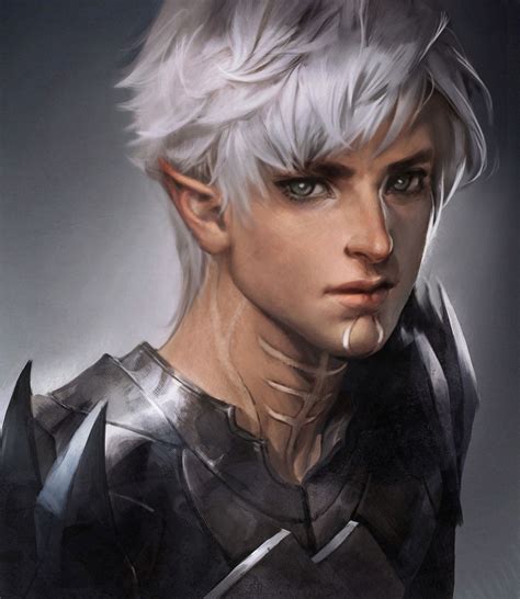 Fenris Picture 2d Fan Art Male Portrait Elf Fantasy Dragon Age
