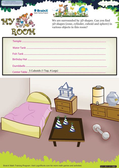 My Room Math Worksheet for Grade 5 | Free & Printable Worksheets