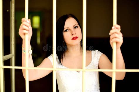 Female Criminal Behind Bars Stock Image Image Of Formal Locked 29663177