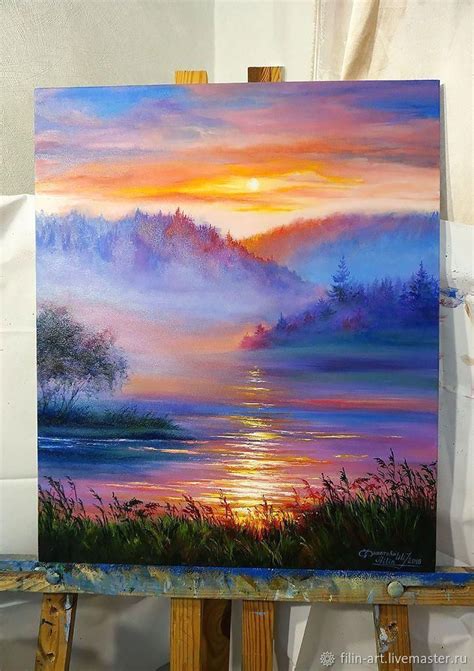 Landscape Sunset Landscape Paintings