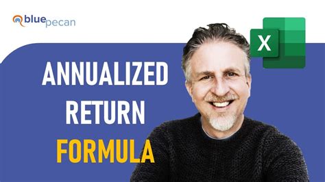 Annualized Rate Of Return Formula In Excel Youtube