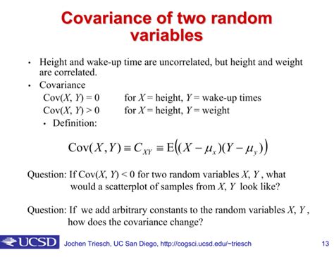 compute the covariance for x and y lucas has conley