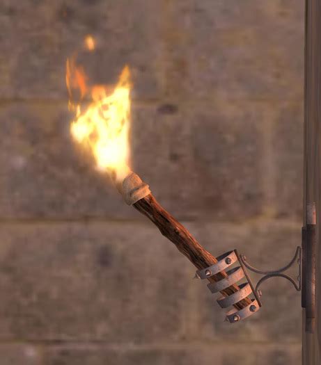 Second Life Marketplace Medieval Torch