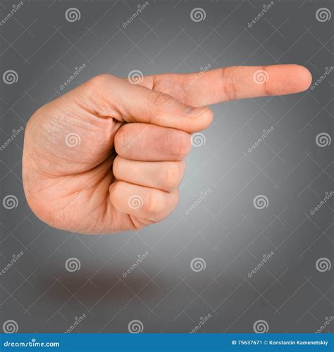Hand Pointer Hands Pointing Finger Icon Stock Image Image Of
