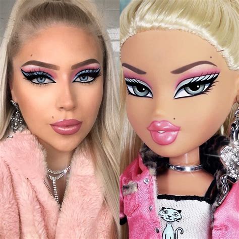 the bratz challenge has gone viral and you need to see these makeup looks barbie makeup bratz