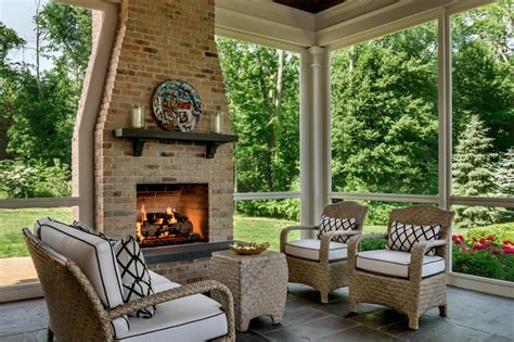 Brick House Screen Porch Traditional Sunroom New York By Crisp