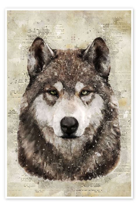 Wolf Print By Durro Art Posterlounge