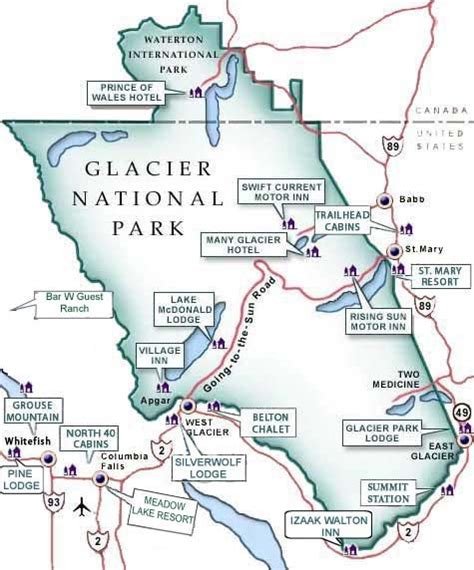Northwest Montana Glacier Maps