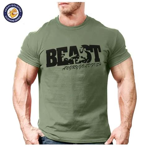 New Arrival Creative Art Design Beast T Shirt For Men Summer Short