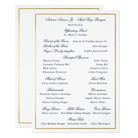 Sample wedding invitation list entourage fresh wedding. Elegant Navy Faux Gold Border Custom Entourage Invitation | Zazzle.com in 2020 | Navy blue and ...
