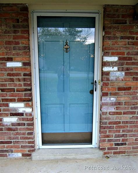 Our front door could use a fresh coat of paint and i can't decide whether to change the color or not. Painted Metal Storm Door And Front Door | Home Improvement
