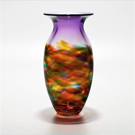 Handblown Glass Vase I Vortex By Michael Trimpol I Boha Glass