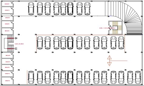 Basement Car Parking Lot Floor Plan Details Of Multi Purpose Building