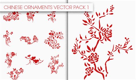 Chinese Ornaments Vector Pack 1