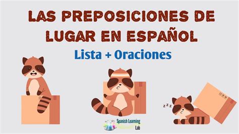 Las Preposiciones De Lugar En Español Lista Oraciones Youtube
