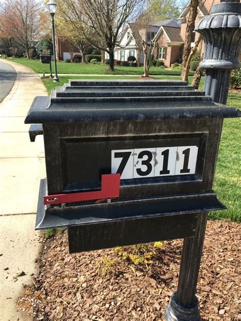 Aluminium has a density lower than those of other common metals. Cast aluminum mail box | Outdoor decor, Interior design ...