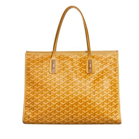 Get the lowest price on your favorite brands at poshmark. Goyard Yellow Marquise Printed Coated Canvas Tote Bag Purse