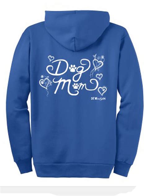 Dog Mom Hoodie Sweatshirt Dewandsun