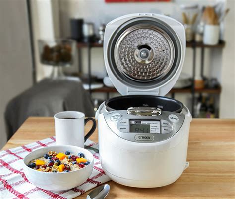 Jax R Series White Micom Rice Cooker With Tacook Cooking Plate Tiger