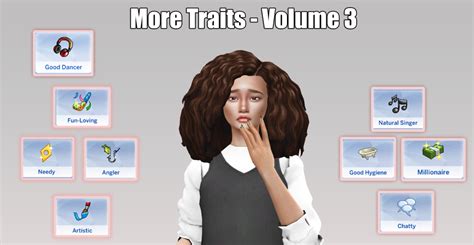 More Traits Volume Three Sims 4 Traits Singer Sims 4