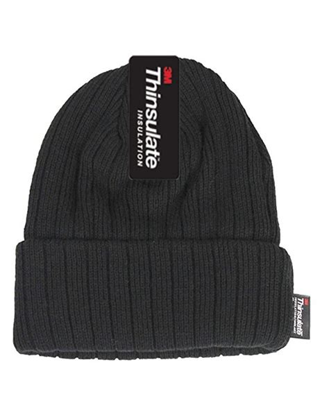 Bn2388 Winter Hats 40 Gram Insulated Cuffed Winter Hat Black Ct12o4nr1lc