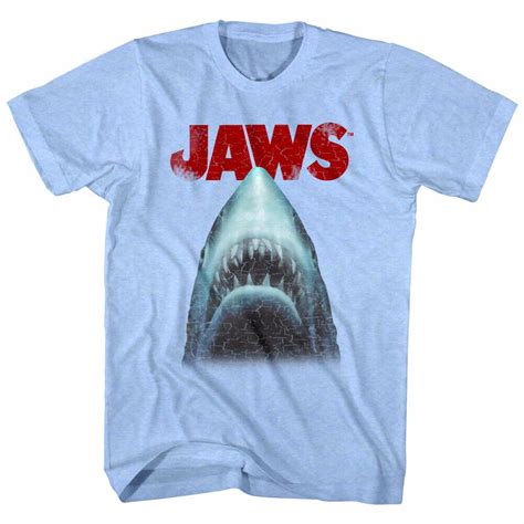 Jaws Vintage Great White Shark T Shirt Mens Societees