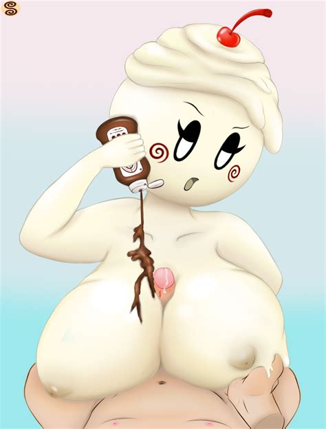 Rule 34 Anthro Breasts Chocolate Syrup Dessert Faceless Male Female