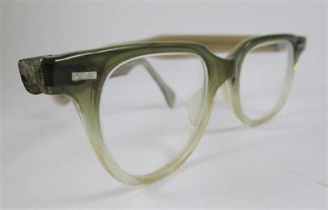 Brown Ombre Distressed Eye Glasses Frames Vintage Eyewear 5 Etsy