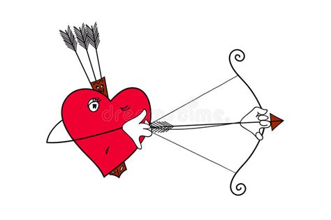 The Heart Of The Hunter Heart Vector Illustration Stock Vector