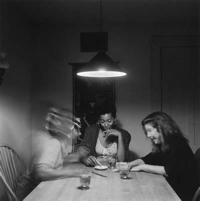 The site at which she embraces her partner, engages with her daughter or sits. Carrie Mae Weems : The Kitchen Table Series, 1990