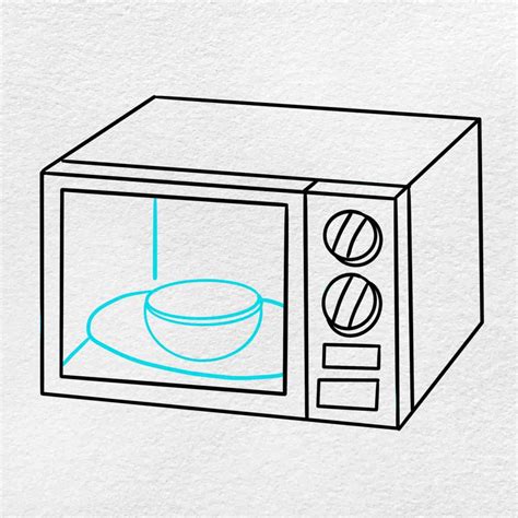 How To Draw A Microwave Helloartsy