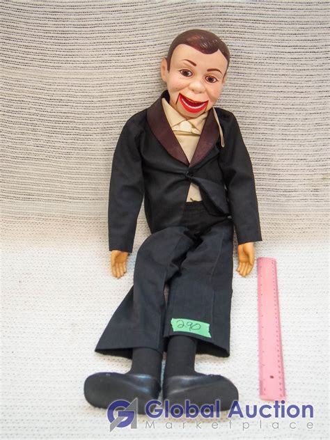 Black Suit Vintage Charlie Mccarthy Ventriloquist Dummy Doll 30 Juro