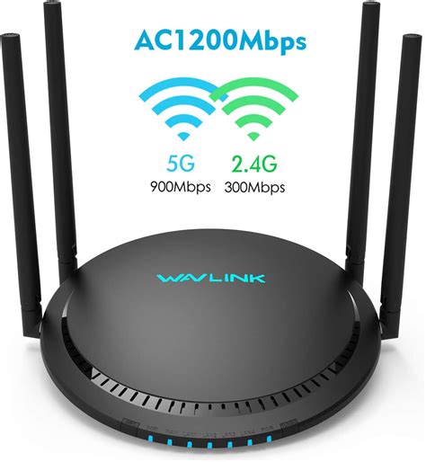 AC1200 Dual Band WiFi Router WAVLINK Smart Wireless Router For Home
