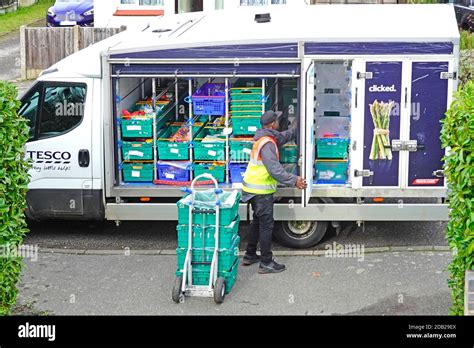 Home Delivery Grocery Driver Unloading Hi Res Stock Photography And