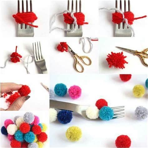 Ponpon Diy Pom Poms Crafts Pom Pom Crafts