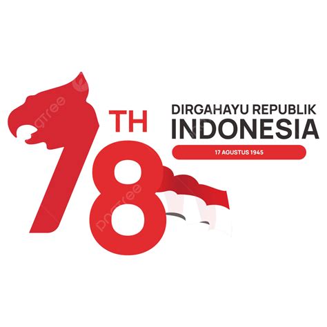 Hut Ri 78 Official Logo Of Indonesian Independence Hd Vector Hut Ri 78