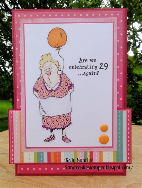 Art Impressions Ai People 29 Again Handmade Birthday Card