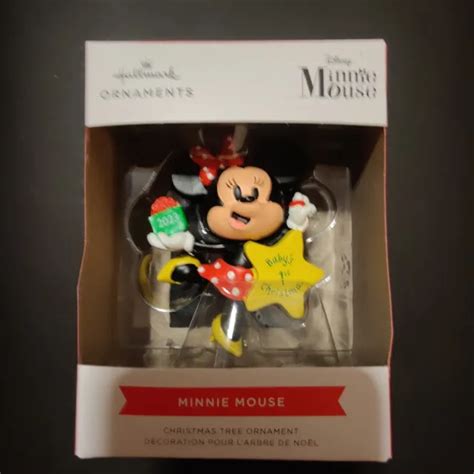 Hallmark Minnie Mouse 2023 Babys 1st Christmas Holiday Tree Ornament
