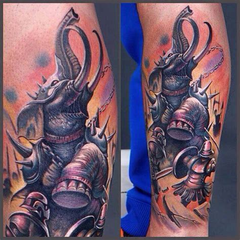Piel Tatuada Elephant Tattoos Tattoos Calf Tattoo