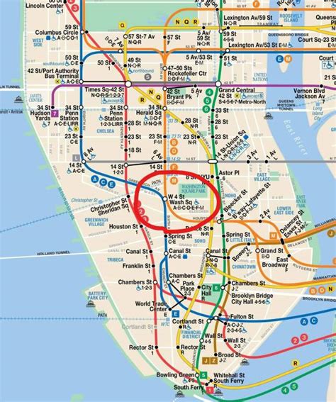 Nyc Subway Map Manhattan Only Printable United States Map