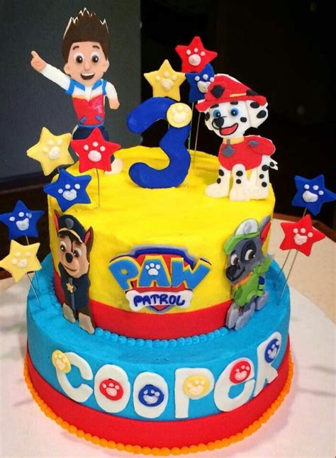Maybe you would like to learn more about one of these? Paw Patrol 2 layer cake idea | Gateau, Pat patrouille ...