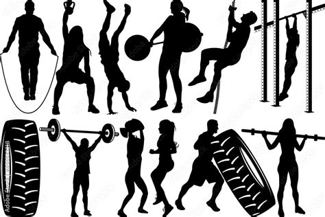 Cross Fit Svg Cut Files Cross Fit Silhouette Fitness Svg Gym Svg