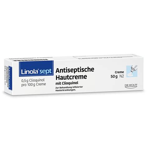Linola Sept Antiseptische Hautcreme Mit Clioquinol Wundcreme Bei