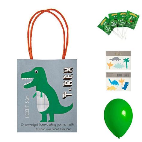 Filled Dinosaur Party Bag Dinosaur Party Bags Dinosaur Party