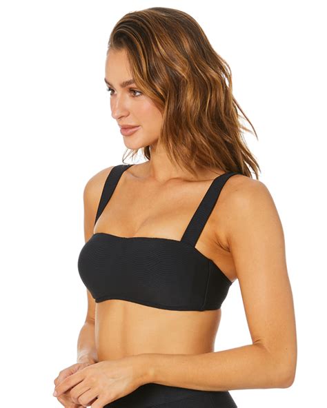 Seafolly Capri Bandeau Bra Black Surfstitch