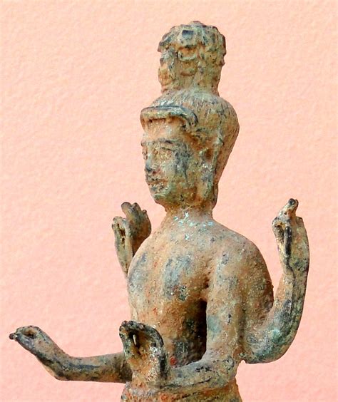 Four Armed Khmer God Antique Masterpieces Khmer Style Antiques