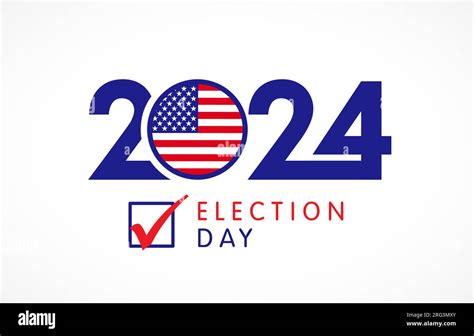 2024 Election Day Usa American Presidential Vote Creative Design For