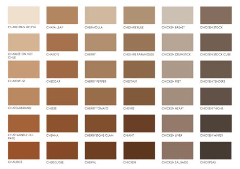 Brown Pantone Color Chart In Pantone Color Chart Brown Color Names Pantone Brown